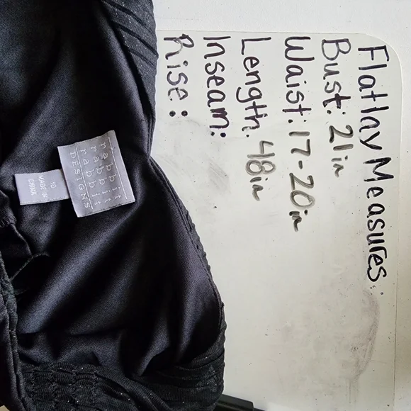 Vintage black sparkly midi dress - Picture 3 of 7